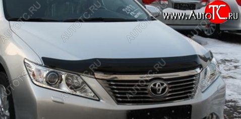 2 879 р. Дефлектор капота NovLine-Autofamily (рестайлинг) Toyota Camry XV50 дорестайлинг (2011-2014)  с доставкой в г. Нижний Новгород