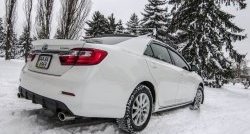 3 599 р. Диффузор заднего бампера Sport Toyota Camry XV50 дорестайлинг (2011-2014) (Под окраску, Неокрашенный)  с доставкой в г. Нижний Новгород. Увеличить фотографию 2