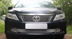 Защитная решётка в воздуховод автомобиля Russtal (хром) Toyota Camry XV50 дорестайлинг (2011-2014)