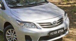 1 099 р. Реснички на фары RA Toyota Corolla E150 седан рестайлинг (2009-2013) (Неокрашенные)  с доставкой в г. Нижний Новгород. Увеличить фотографию 4