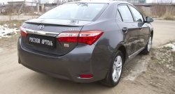 939 р. Защитная накладка на задний бампер RA  Toyota Corolla  E180 (2013-2019) дорестайлинг, рестайлинг  с доставкой в г. Нижний Новгород. Увеличить фотографию 2