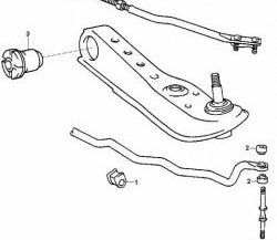 339 р. Полиуретановая втулка стойки стабилизатора передней подвески Точка Опоры Toyota Hiace Regius (1997-2002)  с доставкой в г. Нижний Новгород. Увеличить фотографию 2