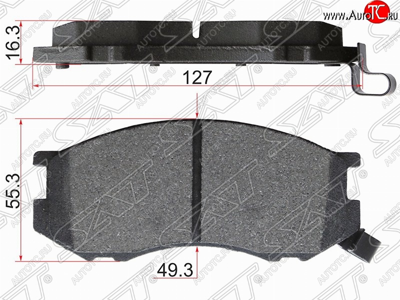 1 389 р. Колодки тормозные (передние) SAT  Toyota Estima  XR10,XR20 - LiteAce  Noah  с доставкой в г. Нижний Новгород