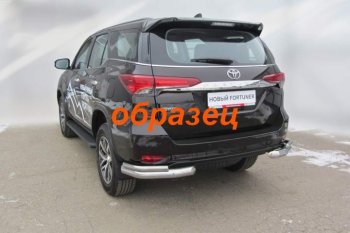 Уголки d76+d42 двойные Toyota (Тойота) Fortuner (Фортунер)  AN160 (2015-2020) AN160 дорестайлинг