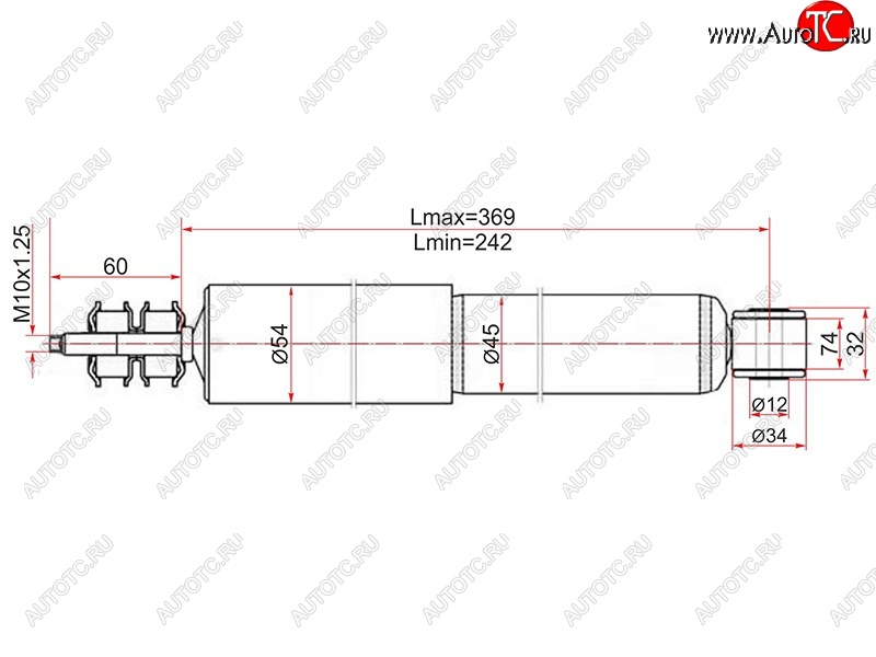 1 699 р. Амортизатор передний LH=RH SAT Toyota Hiace H100 минивэн дорестайлинг (Япония) (1989-1993)  с доставкой в г. Нижний Новгород