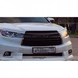 5 399 р. Решётка радиатора TopKontur Design Toyota Highlander XU50 дорестайлинг (2013-2017)  с доставкой в г. Нижний Новгород. Увеличить фотографию 3