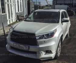 5 399 р. Решётка радиатора TopKontur Design Toyota Highlander XU50 дорестайлинг (2013-2017)  с доставкой в г. Нижний Новгород. Увеличить фотографию 5