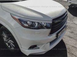 5 399 р. Решётка радиатора TopKontur Design Toyota Highlander XU50 дорестайлинг (2013-2017)  с доставкой в г. Нижний Новгород. Увеличить фотографию 6