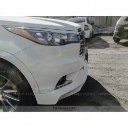 2 199 р. Реснички на фары TopKontur Design Toyota Highlander XU50 дорестайлинг (2013-2017) (Неокрашенные)  с доставкой в г. Нижний Новгород. Увеличить фотографию 4