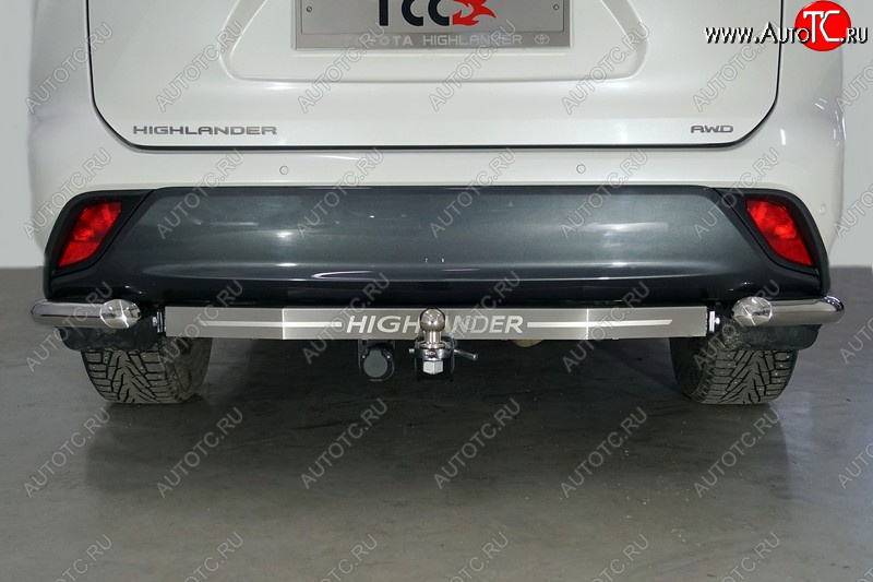 21 399 р. Фаркоп (тягово-сцепное устройство) TCC надпись Highlander  Toyota Highlander  XU70 (2020-2024) (Оцинкованный, шар E - оцинкованный)  с доставкой в г. Нижний Новгород