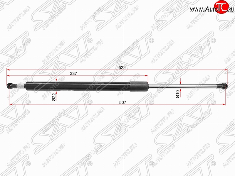 979 р. Газовый упор крышки багажника SAT  Toyota Highlander  XU40 - Kluger  XU40  с доставкой в г. Нижний Новгород