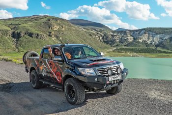 55 999 р. Бампер передний силовой РИФ  Toyota Hilux  AN20,AN30 (2011-2016)  2-ой рестайлинг (С доп. фарами и защитой бачка омывателя)  с доставкой в г. Нижний Новгород. Увеличить фотографию 5