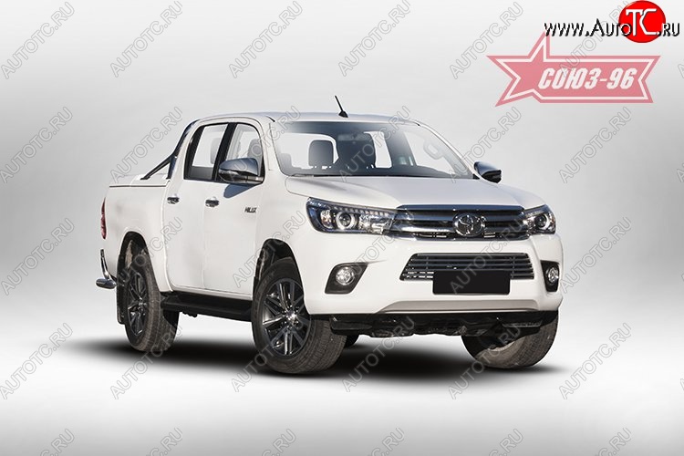 7 289 р. Декоративный элемент воздухозаборника Souz-96 (d16) Toyota Hilux AN120 дорестайлинг (2016-2020)  с доставкой в г. Нижний Новгород