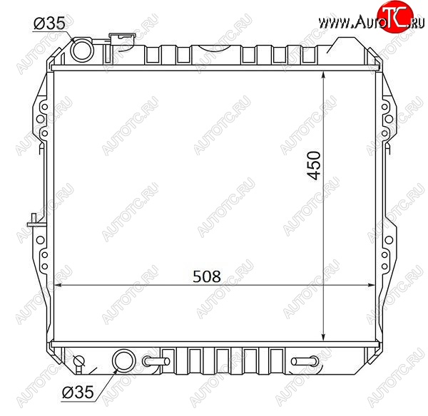 12 399 р. Радиатор двигателя SAT Toyota Hilux Surf N120,N130 5 дв. дорестайлинг (1989-1991)  с доставкой в г. Нижний Новгород