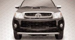 Защита переднего бампера Slitkoff (Ø 57, радиусная) Toyota (Тойота) Hilux (Хайлюкс)  AN20,AN30 (2011-2016) AN20,AN30  2-ой рестайлинг