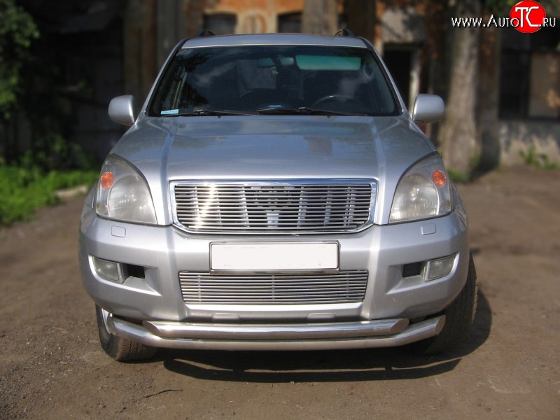 6 999 р. Декоративная вставка решетки радиатора (без знака) Berkut Toyota Land Cruiser Prado J120 (2002-2009)  с доставкой в г. Нижний Новгород