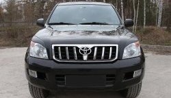 1 249 р. Реснички RA на фары Toyota Land Cruiser Prado J120 (2002-2009) (Неокрашенные)  с доставкой в г. Нижний Новгород. Увеличить фотографию 3