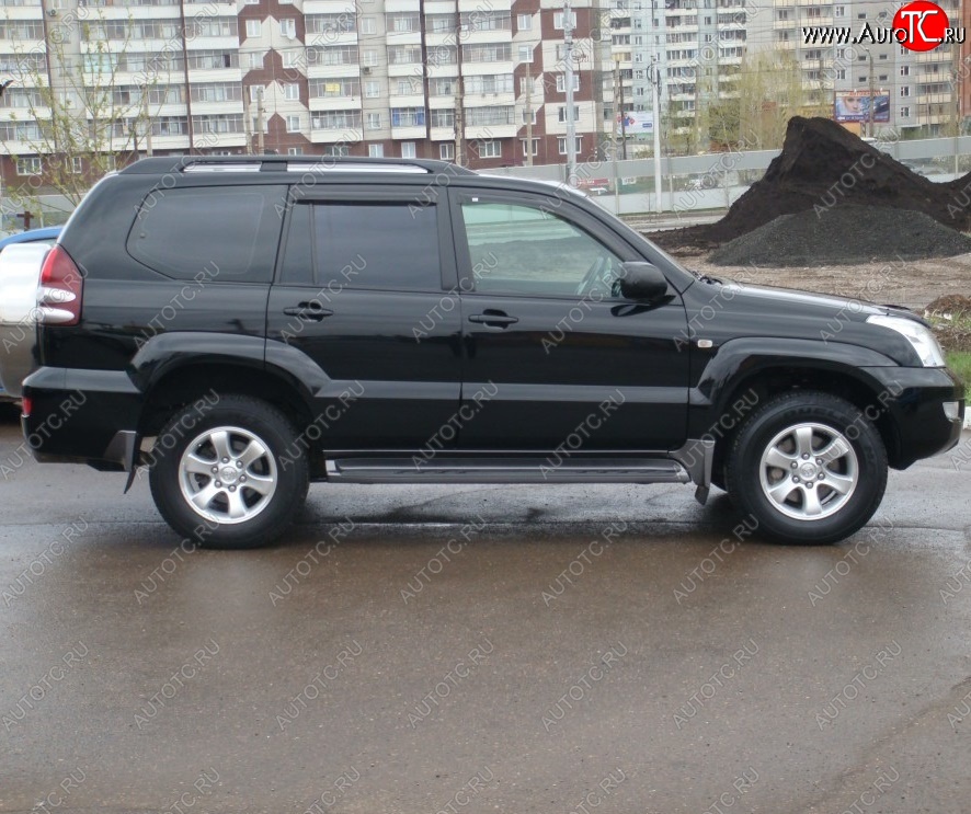 6 999 р. Рейлинги на автомобиль Oem Style Toyota Land Cruiser Prado J120 (2002-2009)  с доставкой в г. Нижний Новгород