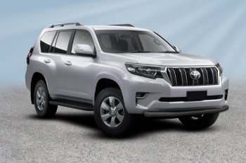 Защита переднего бампера Slitkoff (Ø мм). Toyota Land Cruiser Prado J150 2-ой рестайлинг (2017-2020)