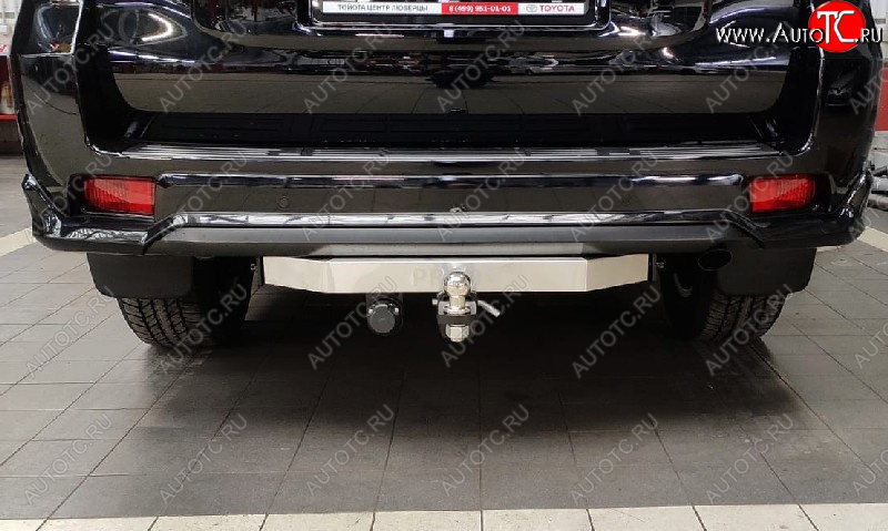 22 399 р. Фаркоп (тягово-сцепное устройство) TCC (Black Onyx)  Toyota Land Cruiser Prado  J150 (2020-2024) 3-ий рестайлинг (оцинкованный, шар Е, надпись Prado)  с доставкой в г. Нижний Новгород