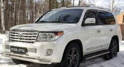 739 р. Реснички на фары RA  Toyota Land Cruiser  200 (2012-2015) 1-ый рестайлинг (Неокрашенные)  с доставкой в г. Нижний Новгород. Увеличить фотографию 4