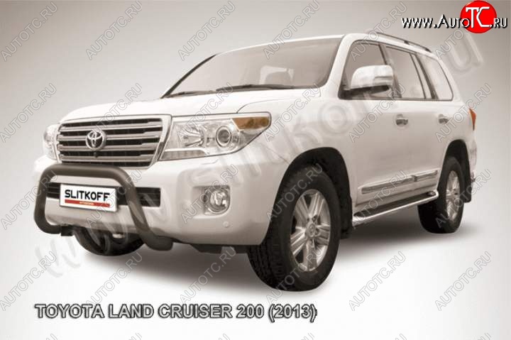 22 999 р. Кенгурятник d76 низкий мини Toyota Land Cruiser 200 1-ый рестайлинг (2012-2015) (Цвет: серебристый)  с доставкой в г. Нижний Новгород