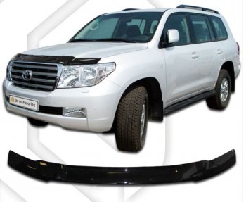 Дефлектор капота CA-Plastiс Toyota (Тойота) Land Cruiser (Лэнд)  200 (2012-2015) 200 1-ый рестайлинг