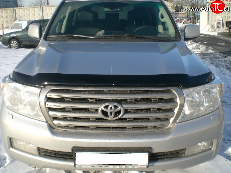 3 169 р. Дефлектор капота NovLine  Toyota Land Cruiser  200 (2007-2012) дорестайлинг  с доставкой в г. Нижний Новгород