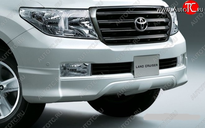 9 299 р. Накладка на передний бампер ORIGINAL Toyota Land Cruiser 200 дорестайлинг (2007-2012) (Неокрашенная)  с доставкой в г. Нижний Новгород