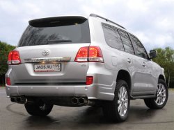 14 099 р. Накладка на задний бампер Jaos Toyota Land Cruiser 200 дорестайлинг (2007-2012) (Неокрашенная)  с доставкой в г. Нижний Новгород. Увеличить фотографию 2