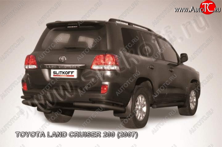 13 099 р. Уголки d76+d42 двойные Toyota Land Cruiser 200 дорестайлинг (2007-2012) (Цвет: серебристый)  с доставкой в г. Нижний Новгород