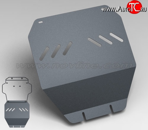 1 169 р. Защита коробки передач Novline (2008-2009) (4.7/4.5, АКПП, 3 мм) Toyota Land Cruiser 200 дорестайлинг (2007-2012)  с доставкой в г. Нижний Новгород