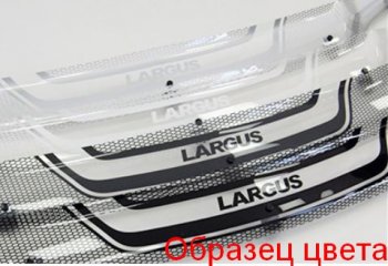 2 299 р. Дефлектор капота CA-Plastiс  Toyota Land Cruiser  200 (2007-2012) дорестайлинг (Серия Art графит)  с доставкой в г. Нижний Новгород. Увеличить фотографию 2