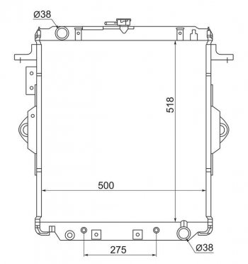 Радиатор двигателя SAT Toyota Land Cruiser 78 (1990-1996)