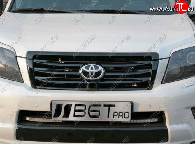 7 499 р. Решётка радиатора ELFORD Style (под камеру) Toyota Land Cruiser Prado J150 дорестайлинг (2009-2013) (Неокрашенная)  с доставкой в г. Нижний Новгород