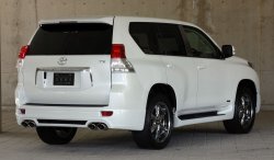 14 099 р. Пластиковые пороги Mz SPEED Toyota Land Cruiser Prado J150 дорестайлинг (2009-2013)  с доставкой в г. Нижний Новгород. Увеличить фотографию 2