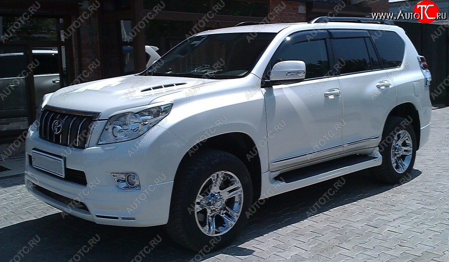 14 099 р. Пластиковые пороги Mz SPEED Toyota Land Cruiser Prado J150 дорестайлинг (2009-2013)  с доставкой в г. Нижний Новгород