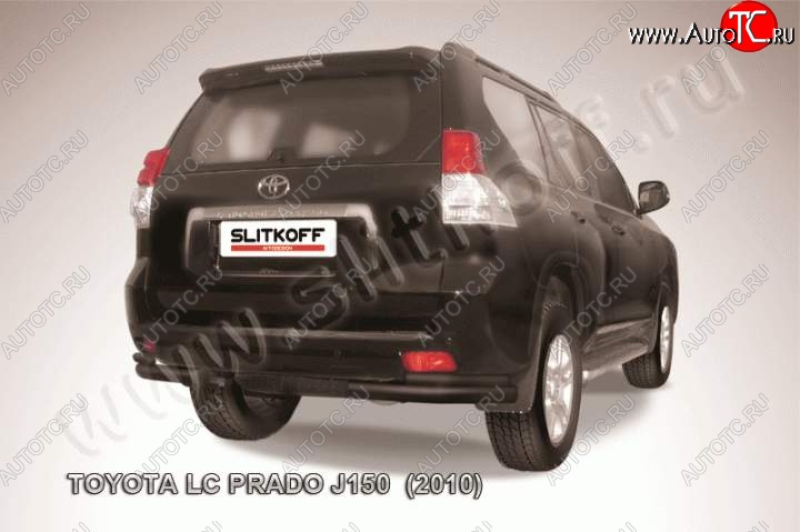 9 899 р. Уголки d76+d42 двойные Toyota Land Cruiser Prado J150 дорестайлинг (2009-2013) (Цвет: серебристый)  с доставкой в г. Нижний Новгород