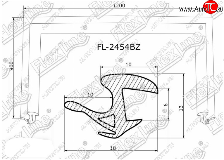 2 299 р. Молдинг лобового стекла FlexLine Toyota Prius XW20 дорестайлинг (2003-2005)  с доставкой в г. Нижний Новгород