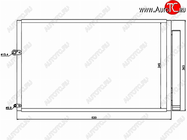 6 449 р. Радиатор кондиционера SAT  Toyota Prius  XW20 (2003-2011) дорестайлинг, рестайлинг  с доставкой в г. Нижний Новгород