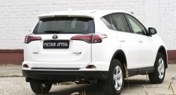 1 799 р. Защитная накладка на задний бампер RA  Toyota RAV4  XA40 (2015-2019) 5 дв. рестайлинг  с доставкой в г. Нижний Новгород. Увеличить фотографию 2