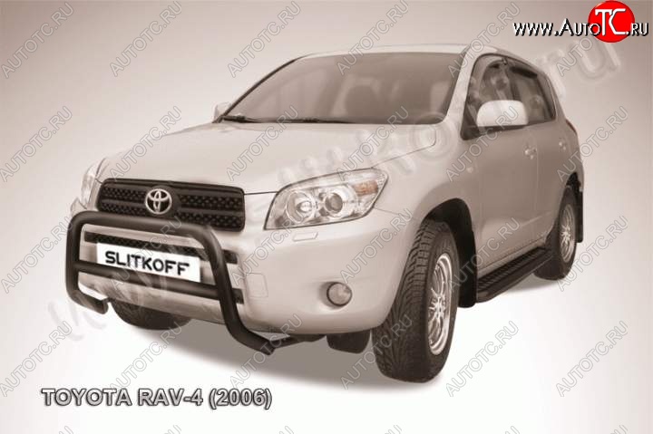 13 549 р. Кенгурятник d57 низкий  Toyota RAV4  XA305 (2005-2009) 5 дв. дорестайлинг (Цвет: серебристый)  с доставкой в г. Нижний Новгород