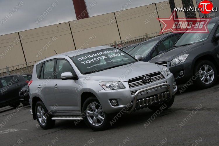 17 279 р. Защита переднего бампера Souz-96 (d60) Toyota RAV4 XA30 5 дв. 1-ый рестайлинг (2008-2010)  с доставкой в г. Нижний Новгород