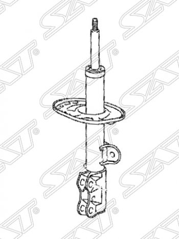 Правый амортизатор передний SAT Toyota RAV4 XA305 5 дв. дорестайлинг (2005-2009)