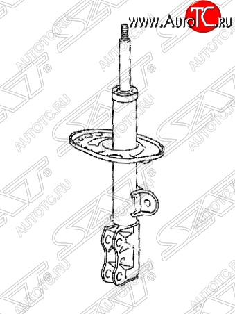3 099 р. Правый амортизатор передний SAT Toyota RAV4 XA305 5 дв. дорестайлинг (2005-2009)  с доставкой в г. Нижний Новгород