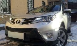 1 469 р. Сетка верхнего воздухозаборника переднего бампера Russtal Toyota RAV4 XA40 5 дв. дорестайлинг (2012-2015) (черная)  с доставкой в г. Нижний Новгород. Увеличить фотографию 3