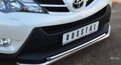 16 999 р. Защита переднего бампера (2 трубыØ63 и 42 мм, нержавейка) SLITKOFF Toyota RAV4 XA40 5 дв. дорестайлинг (2012-2015)  с доставкой в г. Нижний Новгород. Увеличить фотографию 3