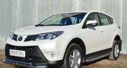 20 699 р. Широкая защита порогов SLITKOFF Toyota RAV4 XA40 5 дв. дорестайлинг (2012-2015)  с доставкой в г. Нижний Новгород. Увеличить фотографию 3