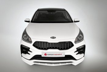 2 899 р. Сплиттер переднего бампера QUASAR KIA Rio 4 FB дорестайлинг седан (2016-2020) (Неокрашенный)  с доставкой в г. Нижний Новгород. Увеличить фотографию 4