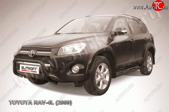 13 549 р. Кенгурятник d57 низкий  Toyota RAV4  XA30 (2009-2010) 5 дв. удлиненный 1-ый рестайлинг (Цвет: серебристый)  с доставкой в г. Нижний Новгород